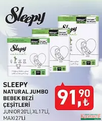 SLEEPY NATURAL JUMBO BEBEK BEZİ ÇEŞİTLERİ SLEEPY NATURAL JUMBO BEBEK BEZİ ÇEŞİTLERİ